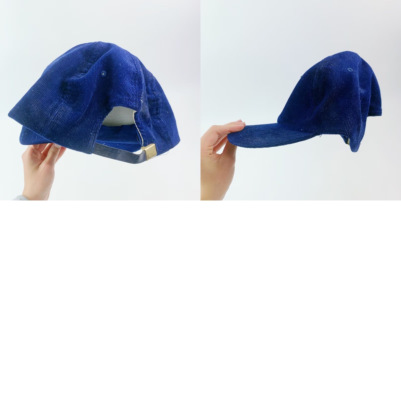 Vintage Vintage Plains Inc Well Service Ness City KS Corduroy Blue Strapback Dad Hat Size ONE SIZE - 8 Thumbnail