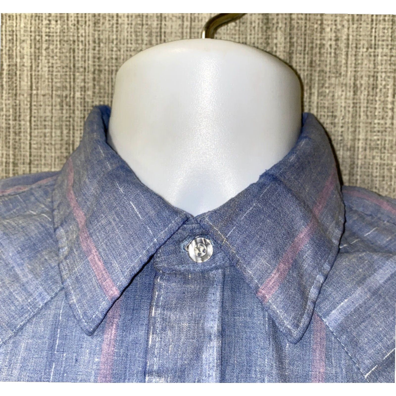 Vintage VINTAGE Miller Westernwear Blue Button-Up Long Sleeve Shirt Adult Medium Mens Size US M / EU 48-50 / 2 - 3 Thumbnail