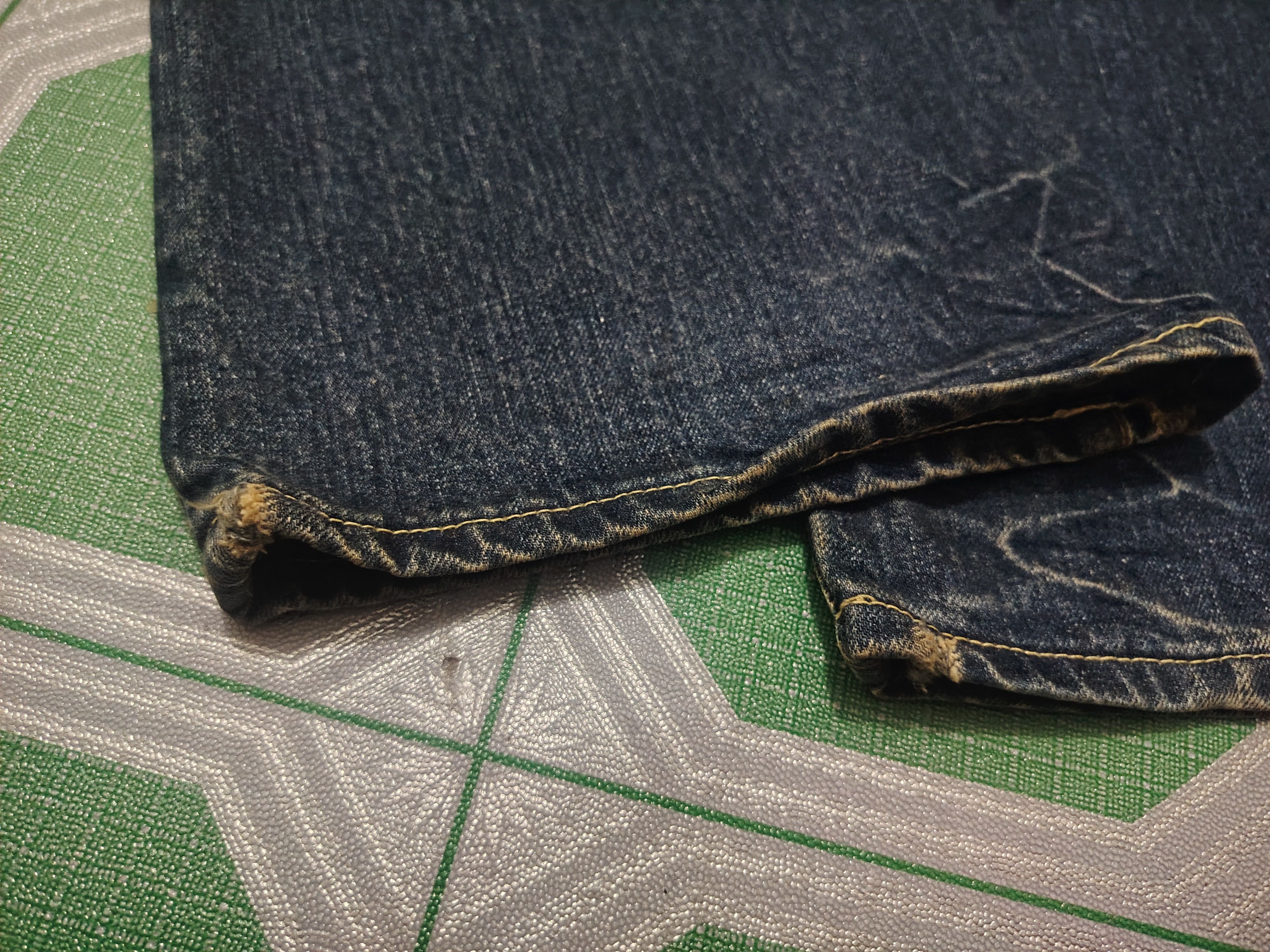 If Six Was Nine Abercrombie & Fitch Baxter Low Rise Slim Boot Flared Jeans Size US 34 / EU 50 - 16 Thumbnail