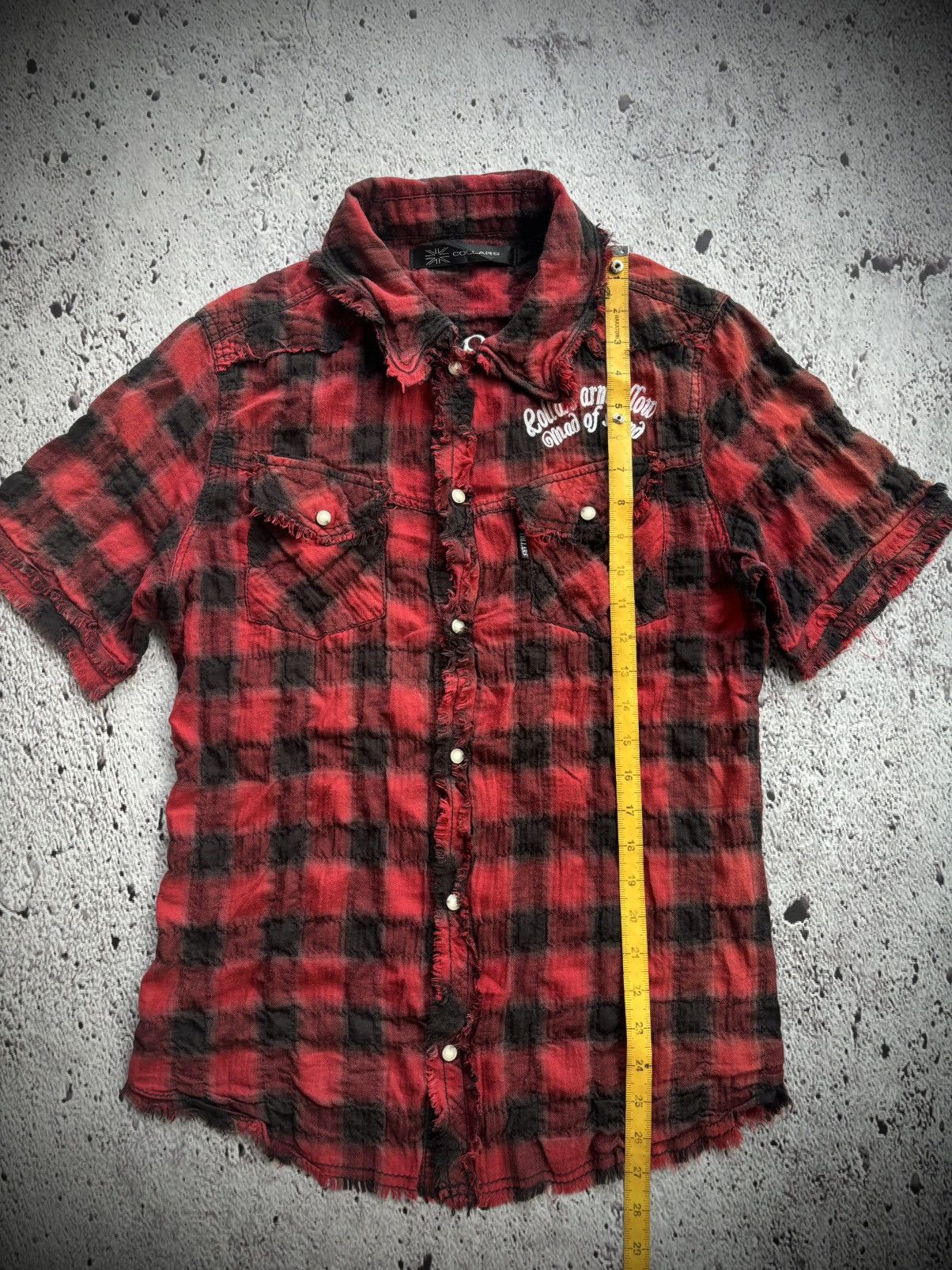 Tornado Mart Y2k collars distressed punk style shirt Size US M / EU 48-50 / 2 - 12 Thumbnail