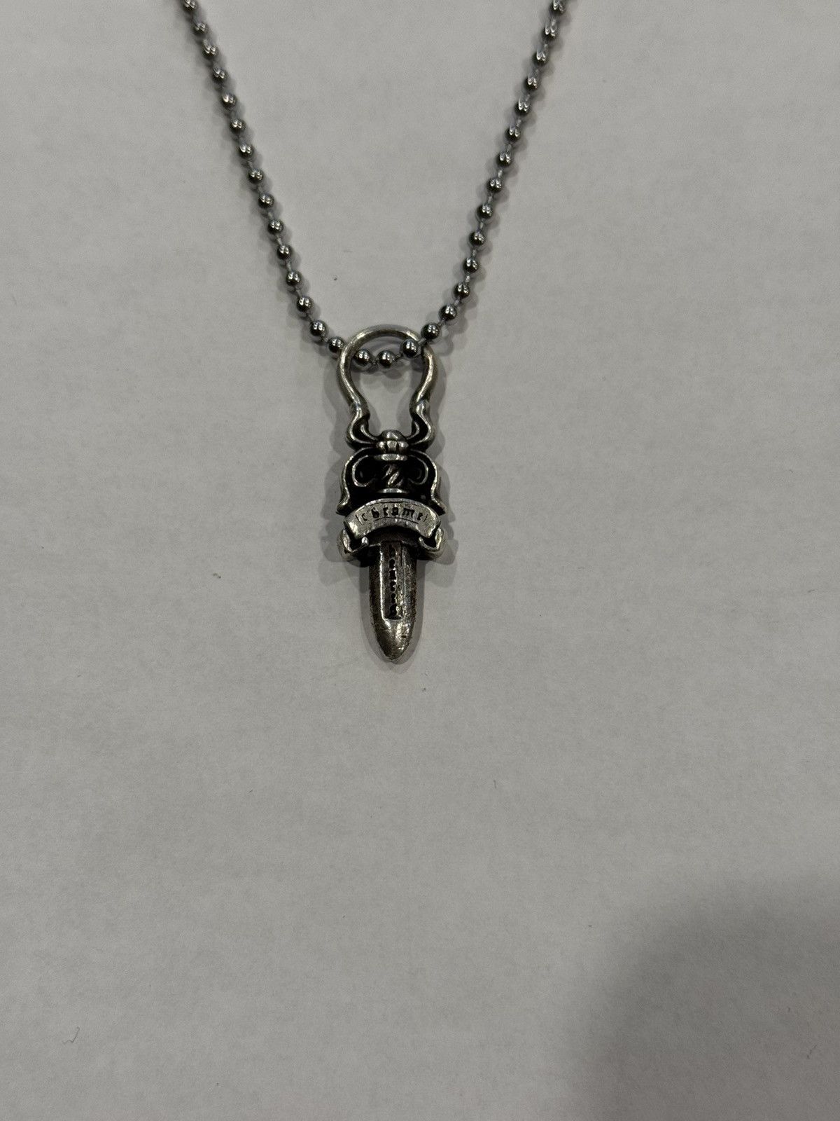 Chrome Hearts Chrome Hearts Dagger Pendant Silver Ball Chain Necklace .925 Size ONE SIZE - 8 Thumbnail