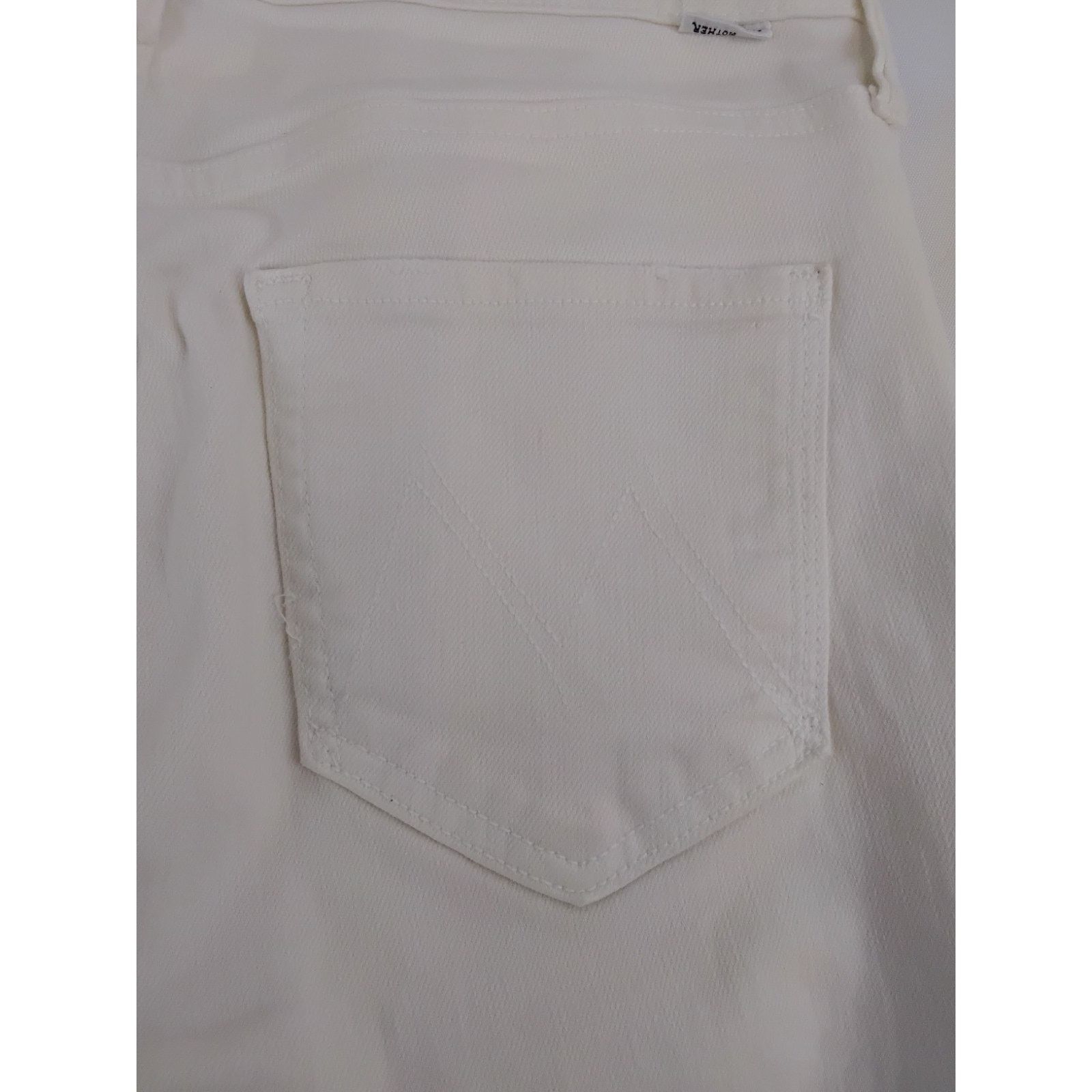 MOTHER Mother The Mid Rise Dazzler Jeans Women's 29 White Crop Size 29" - 9 Thumbnail