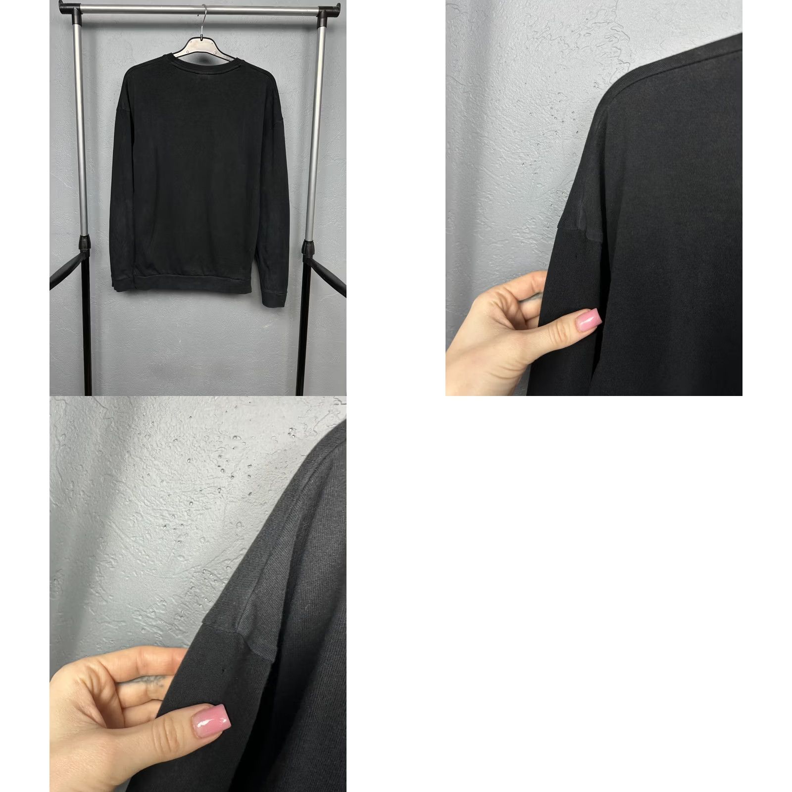 Hugo Boss Hugo Boss Mens Sweatshirt Crew Neck Size S Black Cotton Logo Pullover Long Sleeve Shirt Mens Size US S / EU 44-46 / 1 - 8 Thumbnail