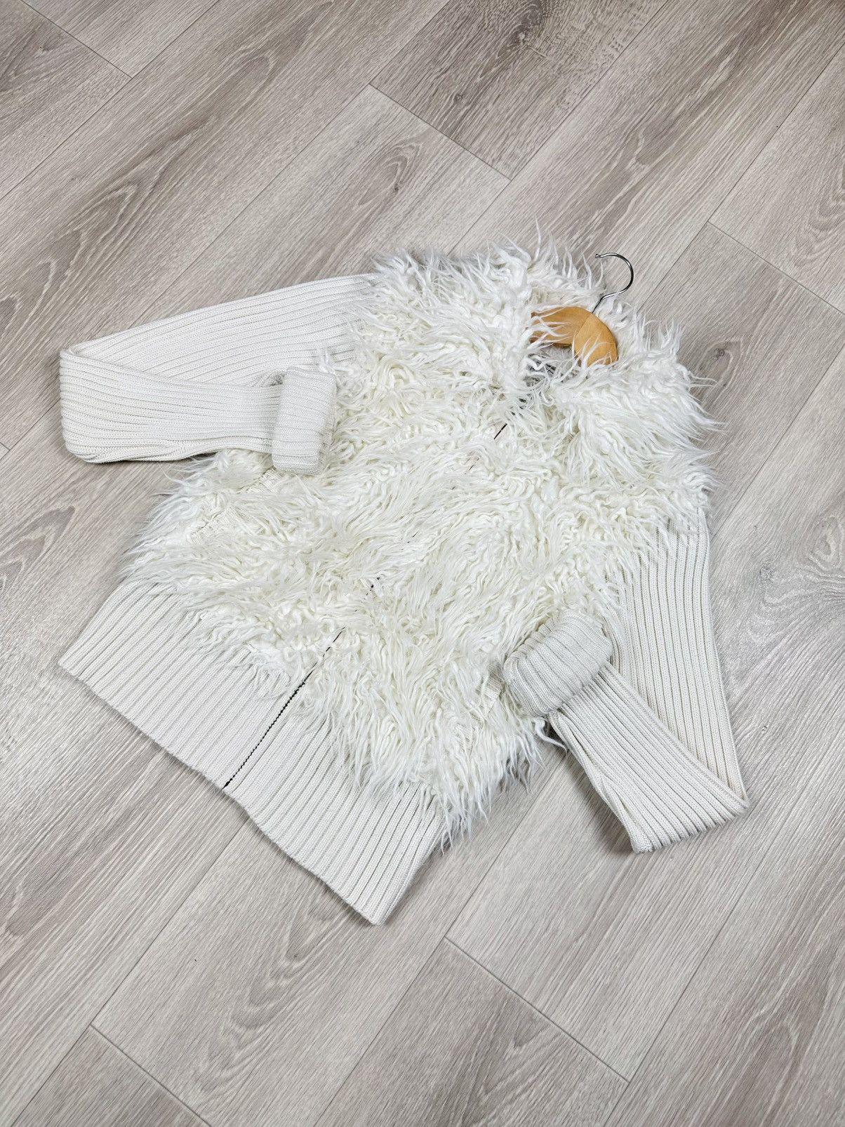 Other Japanese Fur Knit Zip Sweater LGB Style Y2K IfSixWasNine Size M / US 6-8 / IT 42-44 - 3 Thumbnail