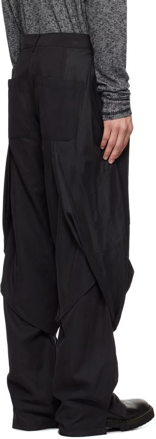 JiyongKim JiyongKim black draped layer trouser pants Size US 30 / EU 46 - 9 Thumbnail