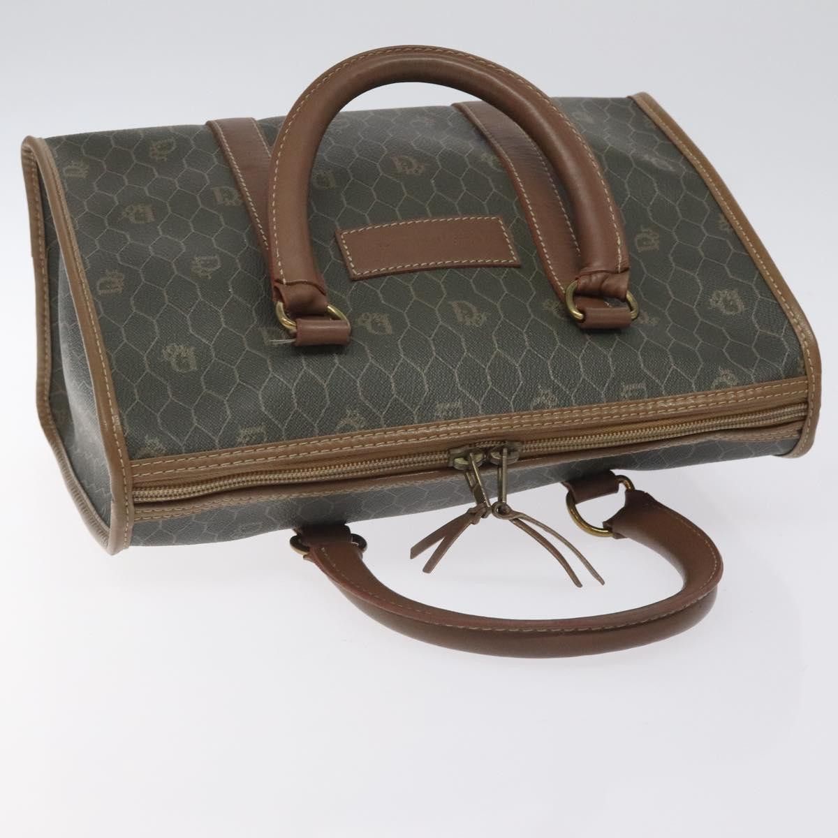 Dior DIOR Honeycomb Canvas Hand Bag Pvc Black Gold Size ONE SIZE - 6 Thumbnail