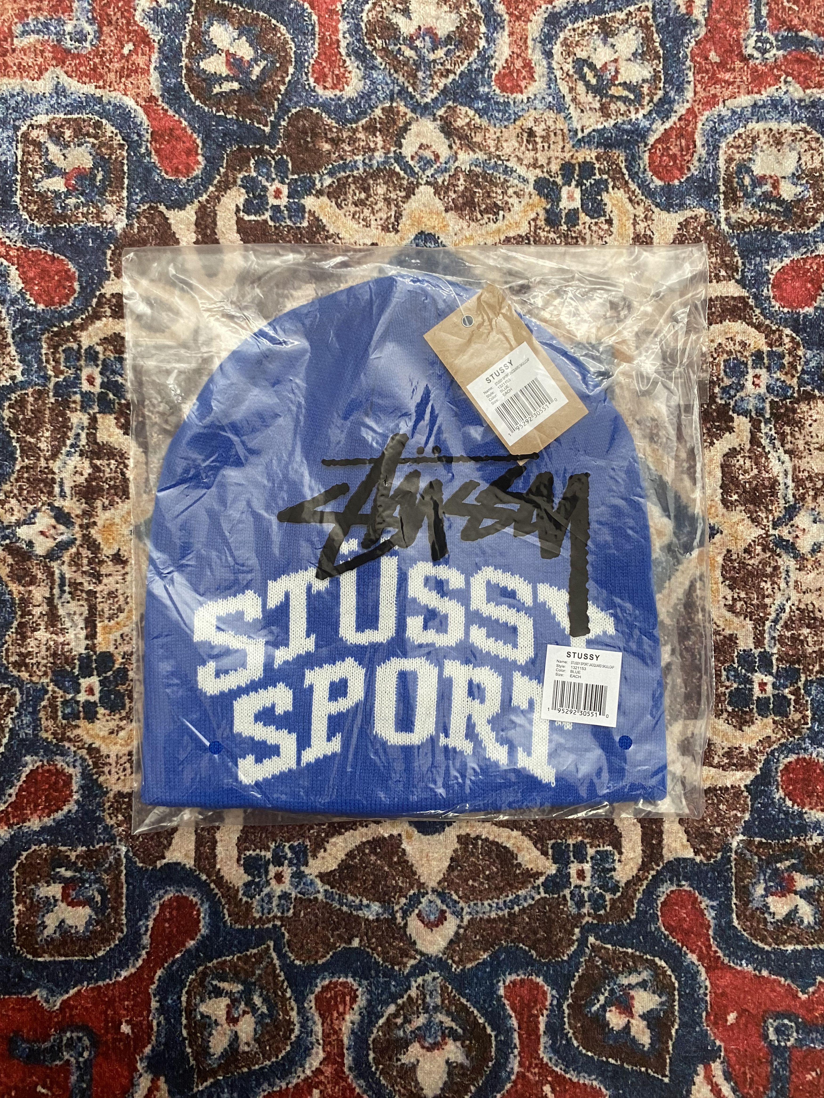 Stussy Stussy Sport Jacquard Skullcap - Blue Size ONE SIZE - 3 Thumbnail