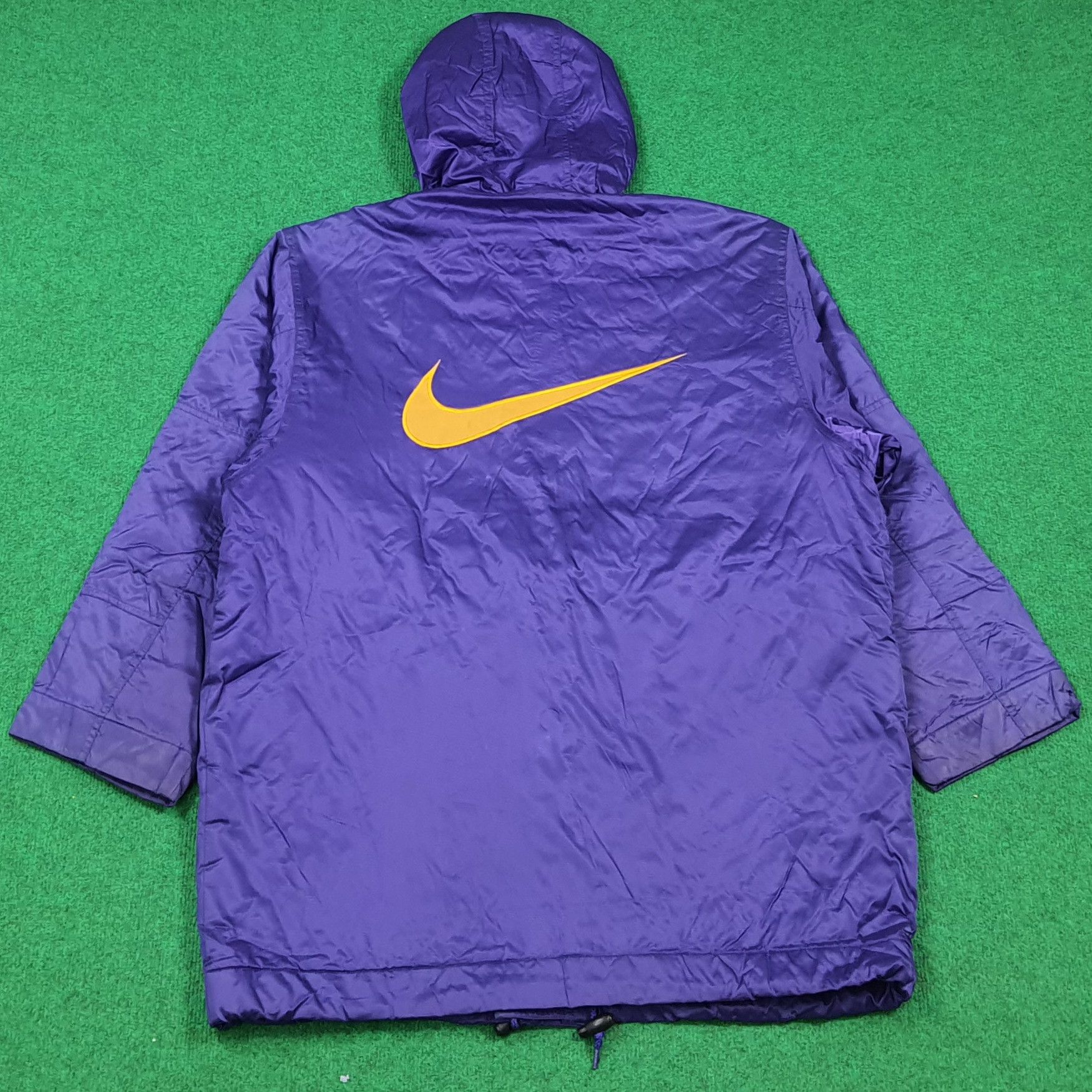 Nike Vintage 90s Nike Big Swoosh Parka Jacket Fot Kids C289N4 Size US XL / EU 56 / 4 - 1 Thumbnail