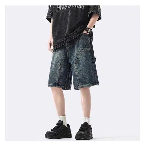 Japanese Brand MitsuokBlue High Street Vintage Loose Fit Denim Shorts Size US 32 / EU 48 - 2 Thumbnail