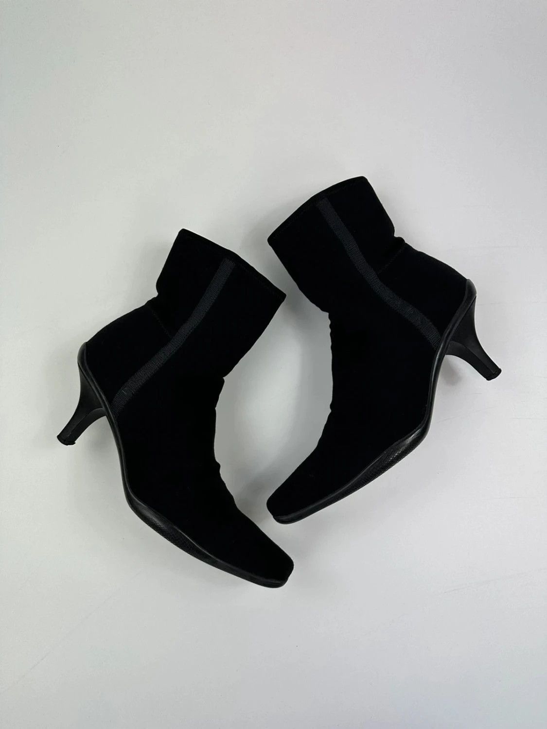 Prada Prada Sport Neoprene Boots Bottines Black bout pointu Size US 7.5 / IT 37.5 - 1 Thumbnail