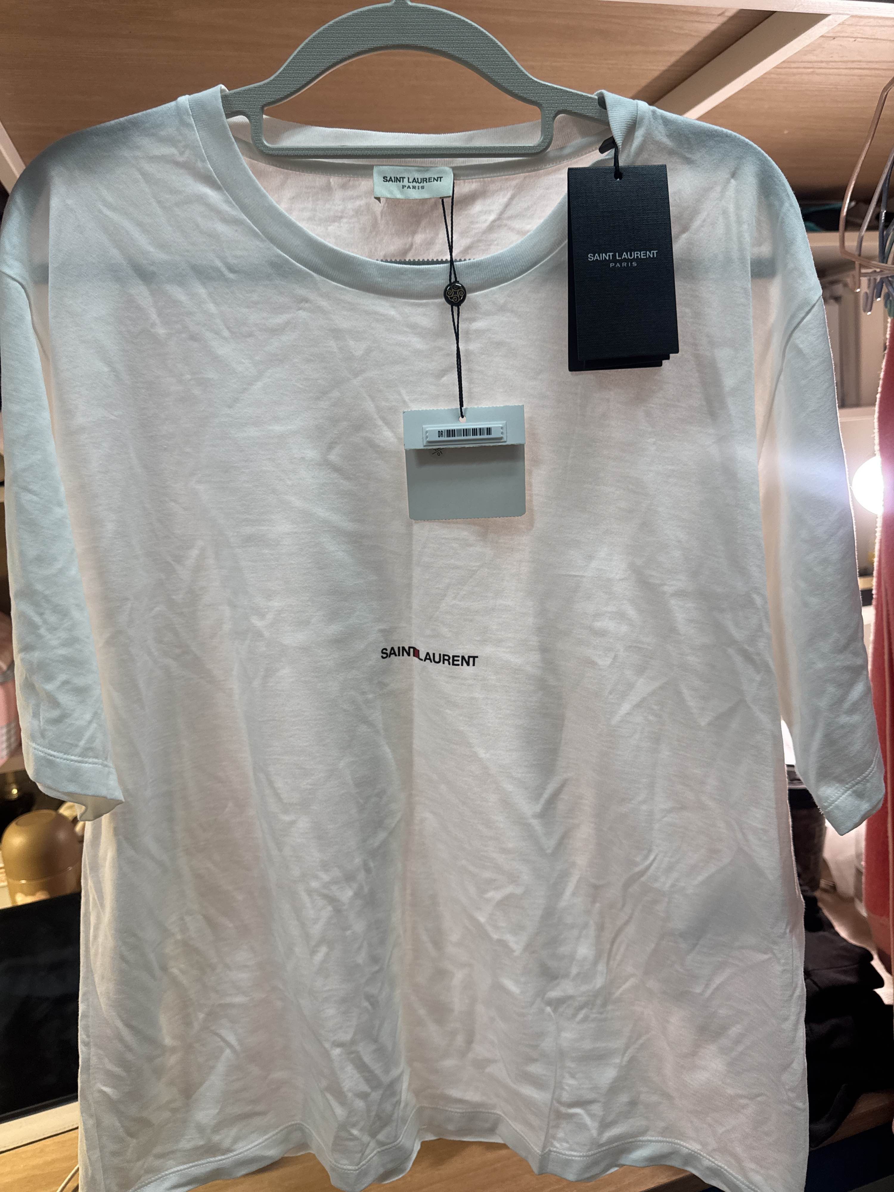 Saint Laurent Paris Saint Laurent Logo T-Shirt Size L Size L / US 10 / IT 46 - 1 Thumbnail