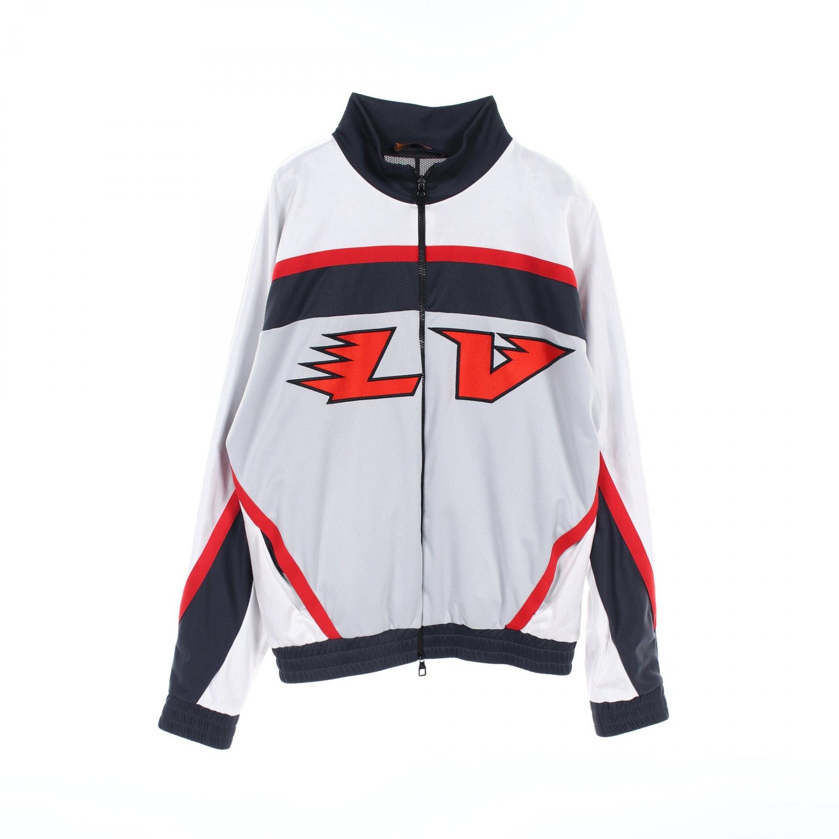 Louis Vuitton Louis Vuitton Louis Vuitton Embellished LV Graphic Hockey Track Jacket Textile Outerwear DUTY FREE for USA Size ONE SIZE - 1 Thumbnail