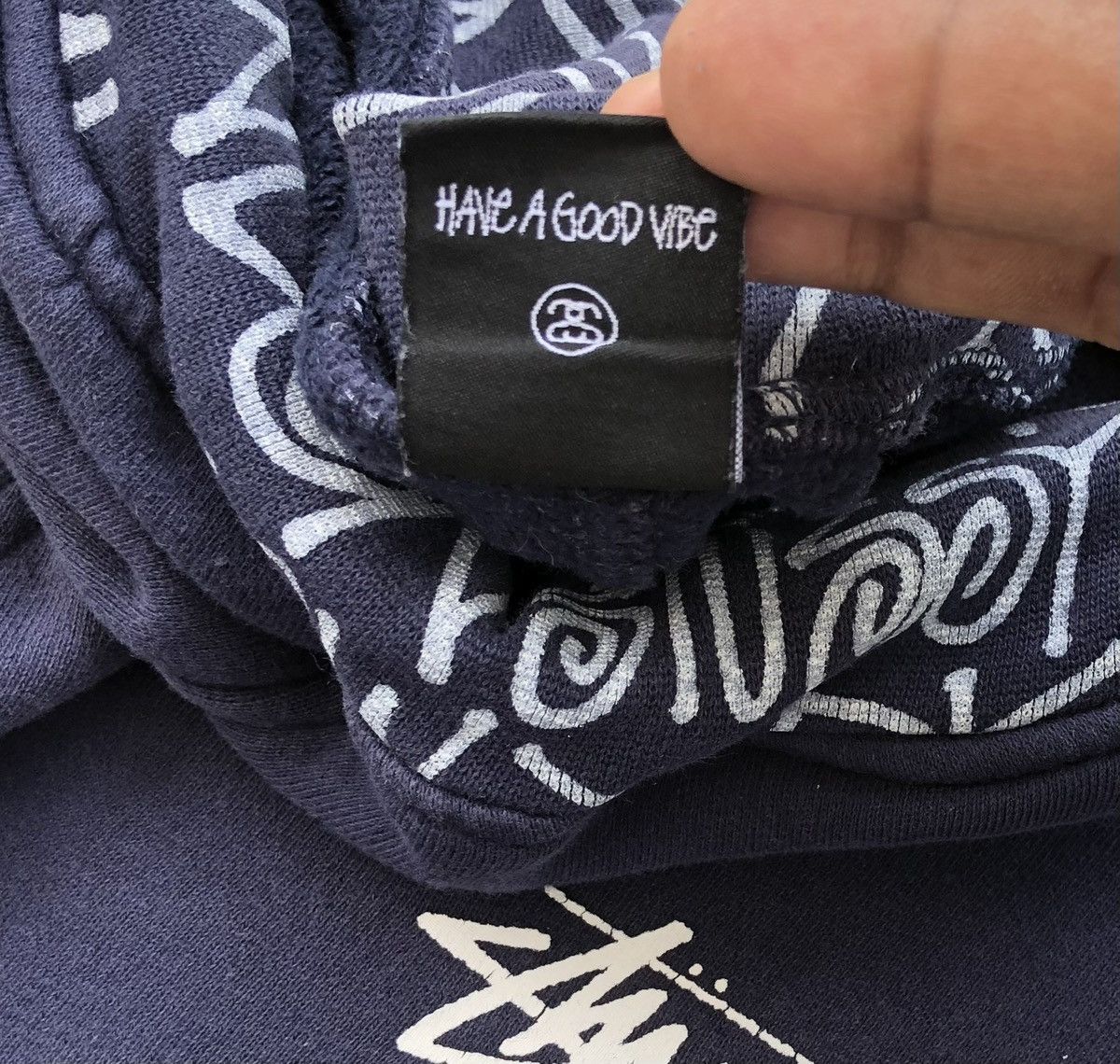 Stussy Vintage Stussy Japan Wordwide Blue Black Sweatpants Size US 32 / EU 48 - 12 Thumbnail