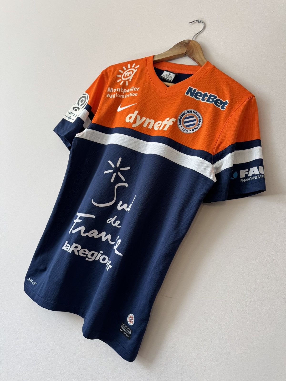 Nike Stambouli #22 Montpellier 2013-2014 Home Soccer Jersey Shirt Size US M / EU 48-50 / 2 - 5 Thumbnail