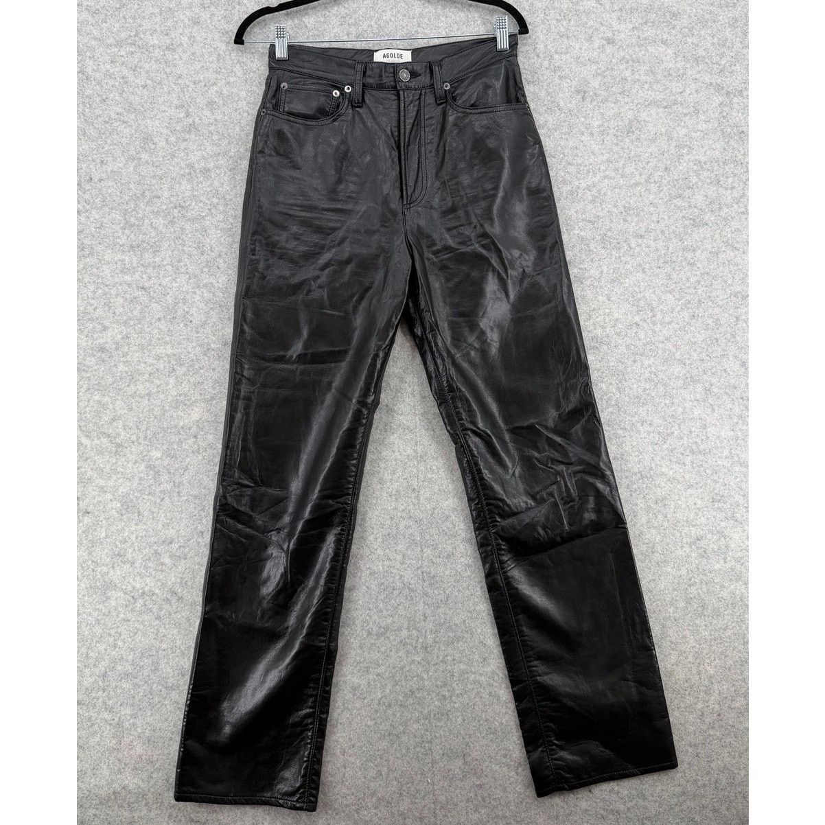 Agolde AGOLDE Detox Recycled Leather 90s Pinch High Waist Pant Size 26" / US 2 / IT 38 - 1 Thumbnail