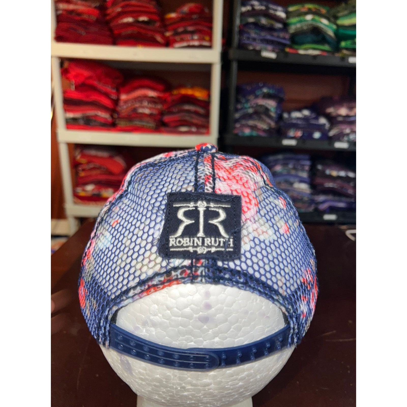 Robin Ruth Robin Ruth Colorado Hat Floral Flower Blue Snapback Headwear Size ONE SIZE - 6 Thumbnail