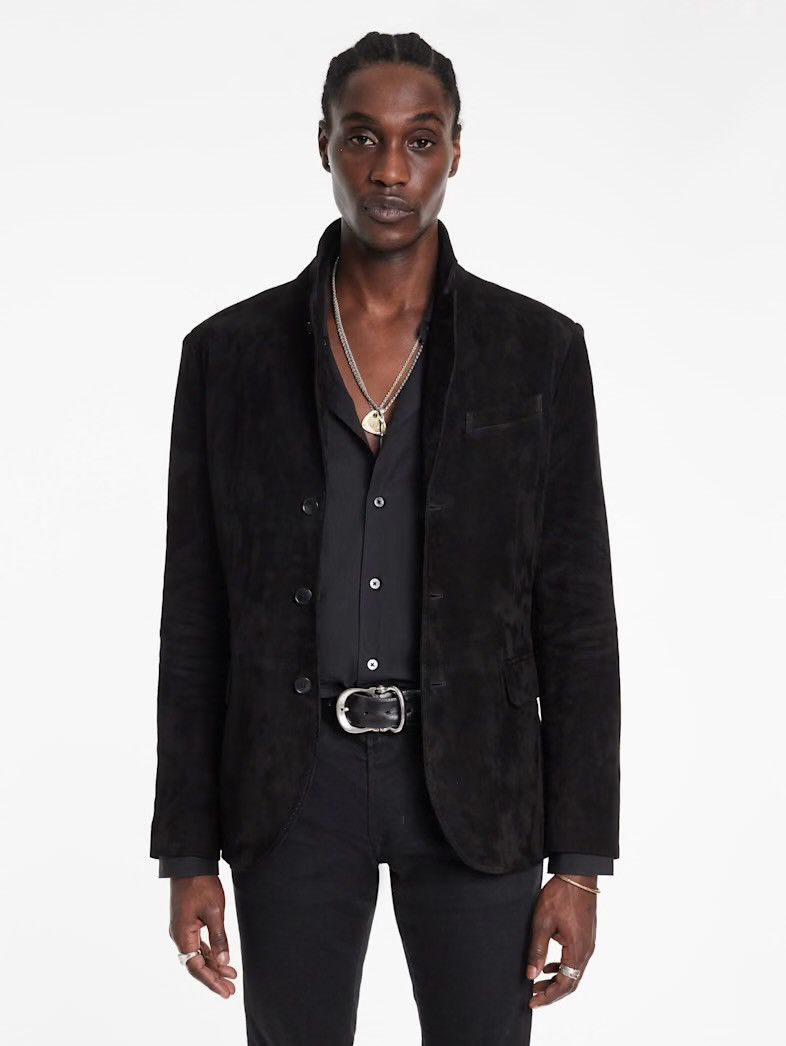 John Varvatos Rind Suede Jacket EU 50 USA 40 Size US M / EU 48-50 / 2 - 1 Thumbnail