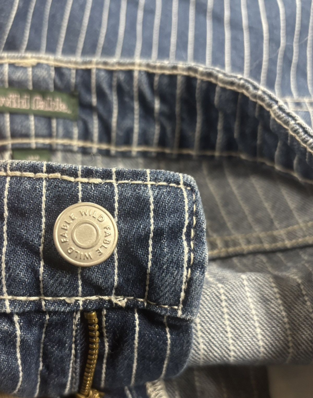 Other Unisex Baggy Pinstripe Jeans (Wild Fable) Size US 34 / EU 50 - 4 Thumbnail