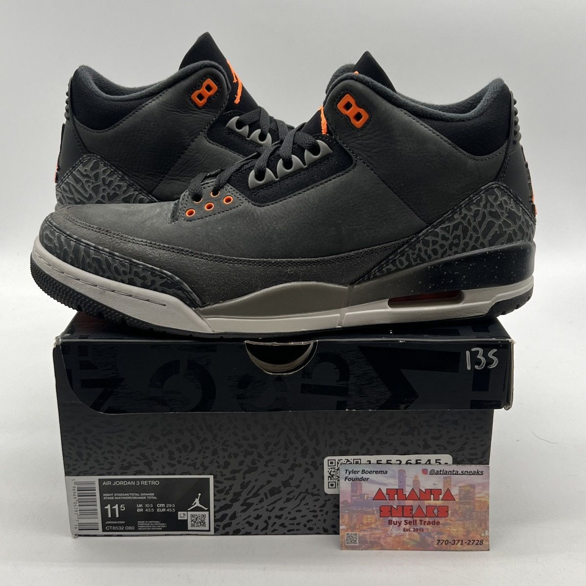 Jordan Brand Air Jordan 3 fear Size US 11.5 / EU 44-45 - 1 Thumbnail