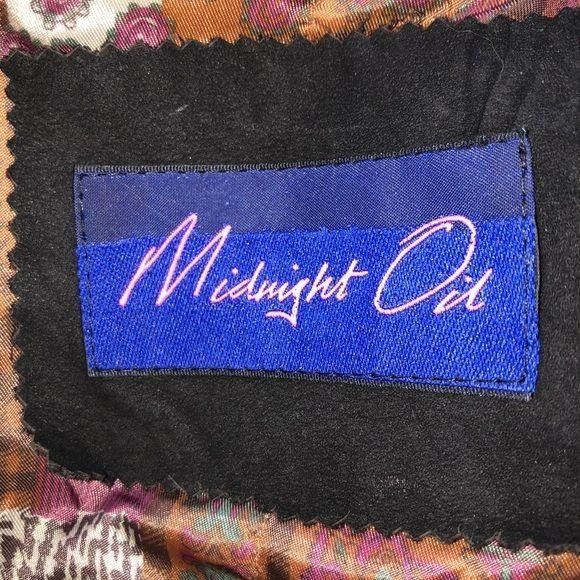 Vintage Midnight Oil Vintage Womens Jacket Size Large Black Size L / US 10 / IT 46 - 4 Thumbnail