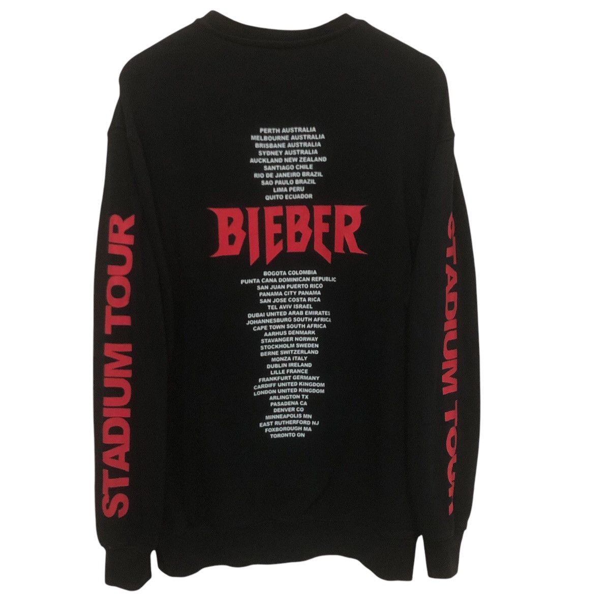 Band Tees × H&M 2017 Team Bieber Stadium Tour Pullover Size US M / EU 48-50 / 2 - 1 Thumbnail