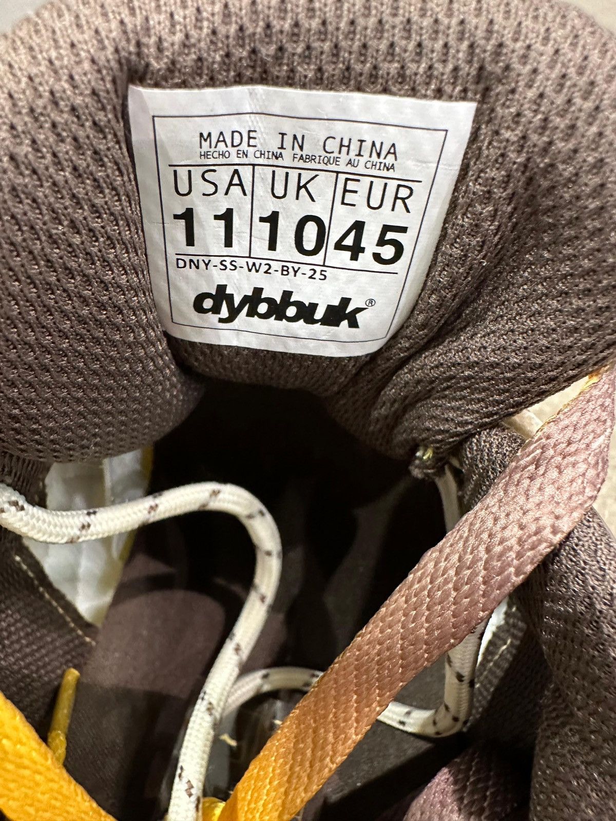 Dybbuk DYBBUK - Vortex V.2 Sneakers Brown Yellow Size US 11 / EU 44 - 7 Thumbnail