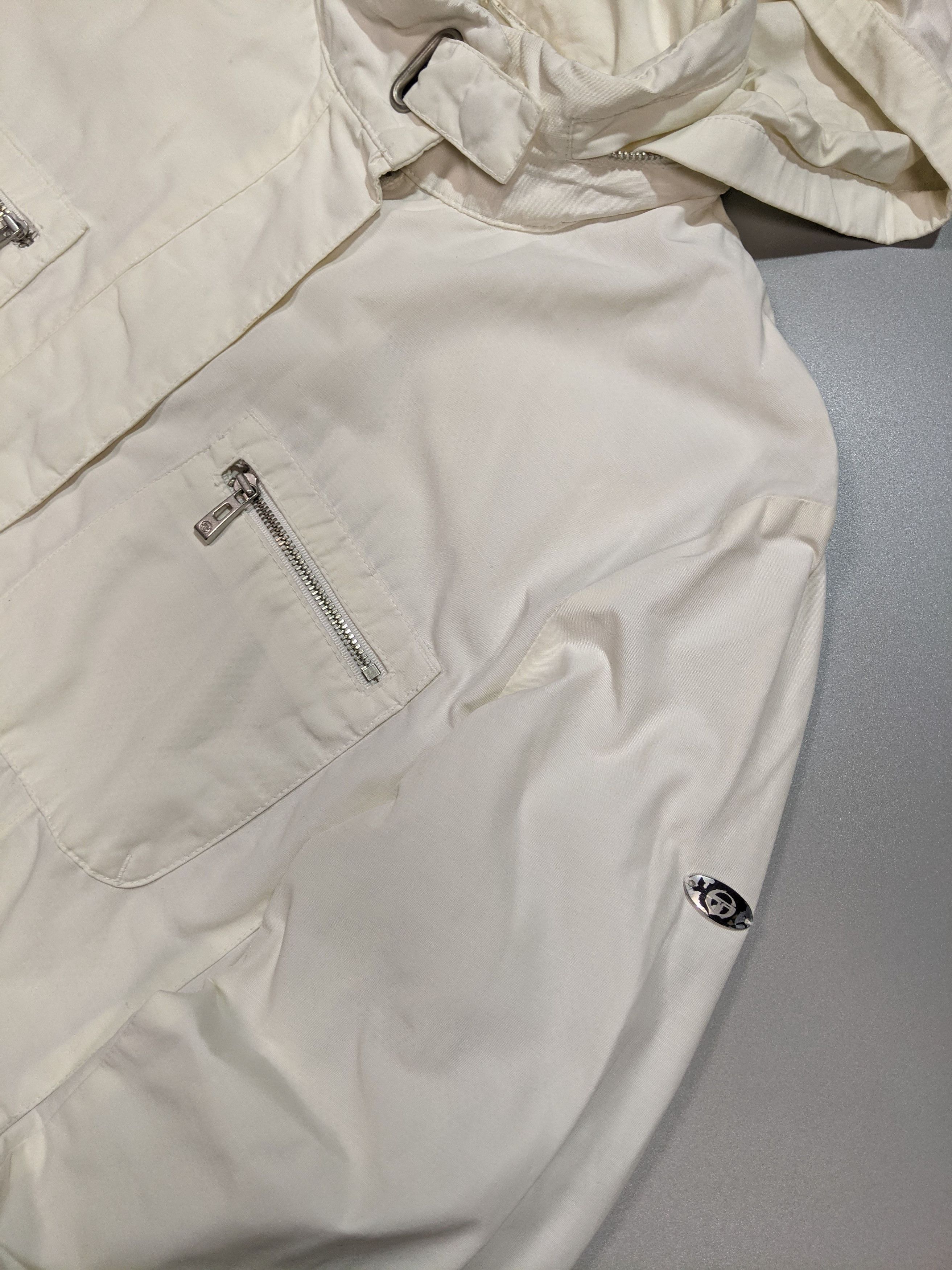 Sergio Tacchini × Vintage Sergio Tacchini Women's Vintage White Lightweight Raincoat Size XL / US 12-14 / IT 48-50 - 5 Thumbnail