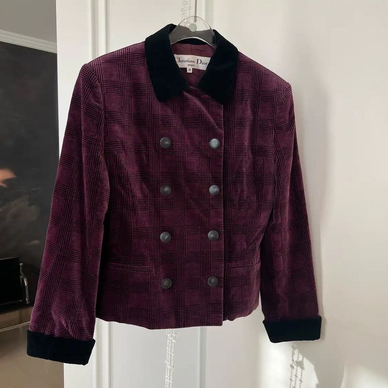 Dior Dior Women's Violet Double-Breasted Coat 0089 Size M / US 6-8 / IT 42-44 - 1 Thumbnail