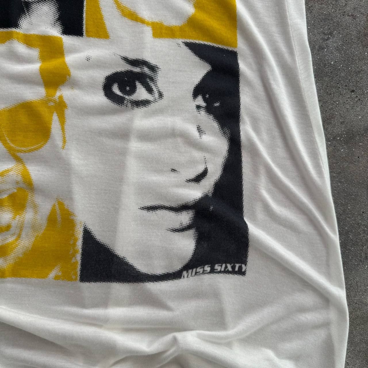 Miss Sixty × Vintage Miss Sixty Y2K Vintage Glamour Faces T-Shirt / Dress Size M / US 6-8 / IT 42-44 - 6 Thumbnail