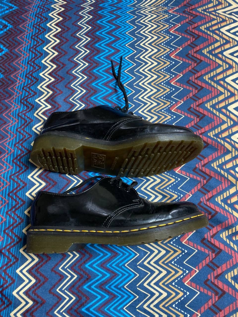 Dr. Martens Dr. Martens Gloss Leather Lace Up Platform shoes Size US 8 / EU 41 - 6 Thumbnail