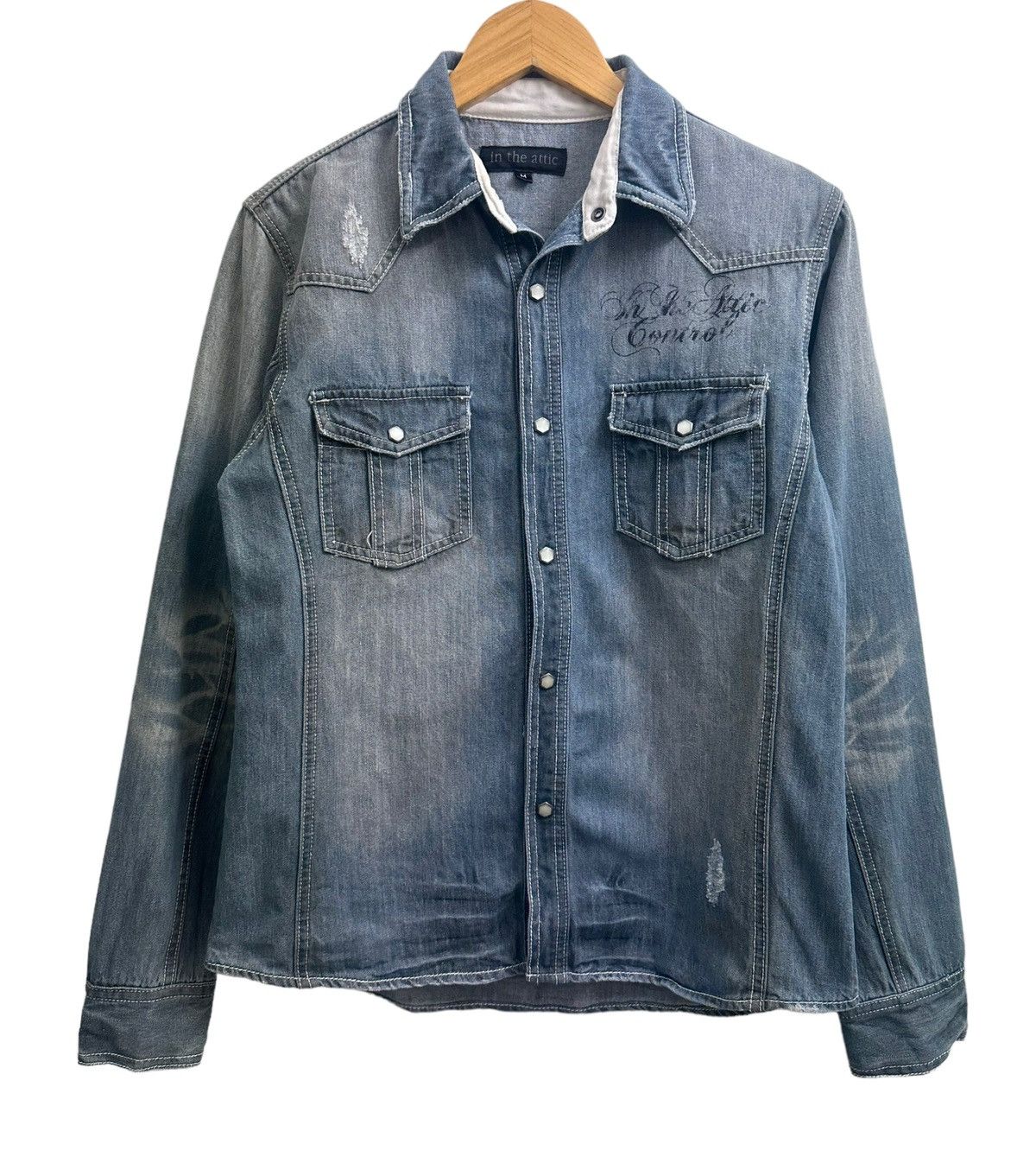 Hysteric Glamour Rockers Heaven In The Attic Hysteric Glamour Denim Shirts Size US M / EU 48-50 / 2 - 2 Thumbnail