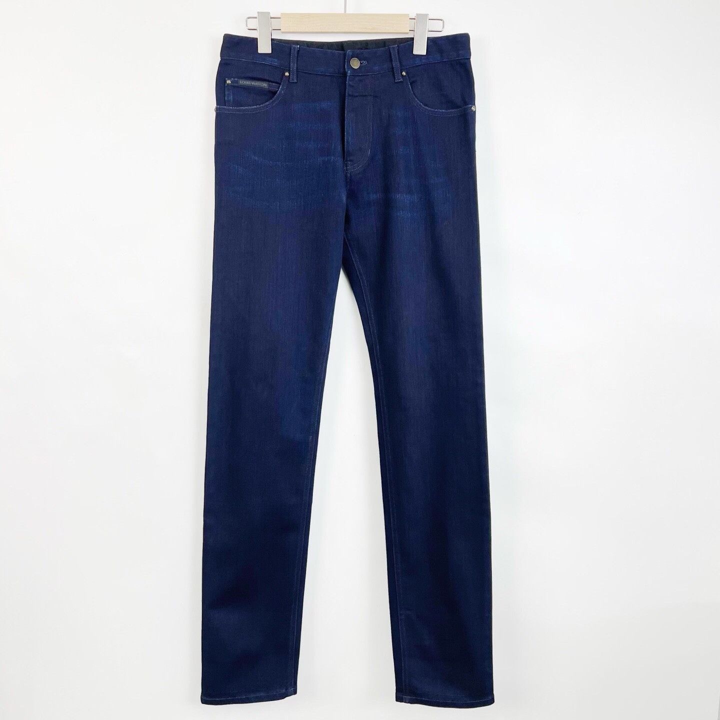 Louis Vuitton Louis Vuitton Dark Blue Straight Jeans Size US 27 - 1 Thumbnail
