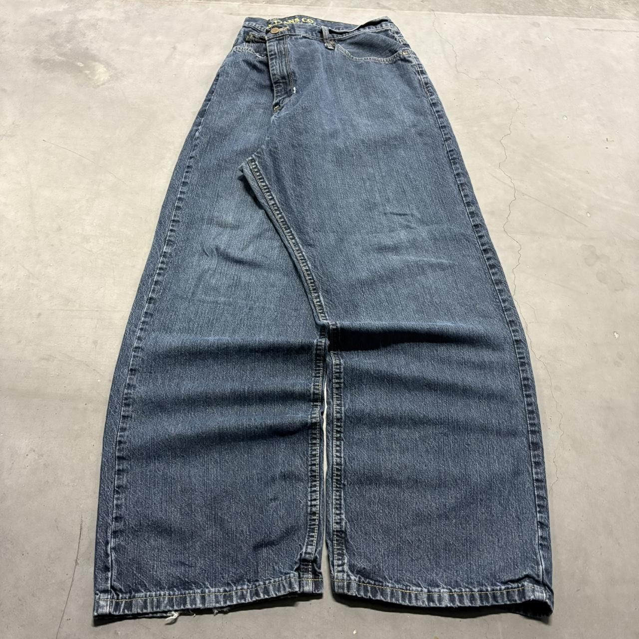 Nautica Crazy Vintage Y2K/2000s Super Baggy Wideleg Nautica Dark Blue Wash Denim Jeans! Size US 40 / EU 56 - 3 Thumbnail