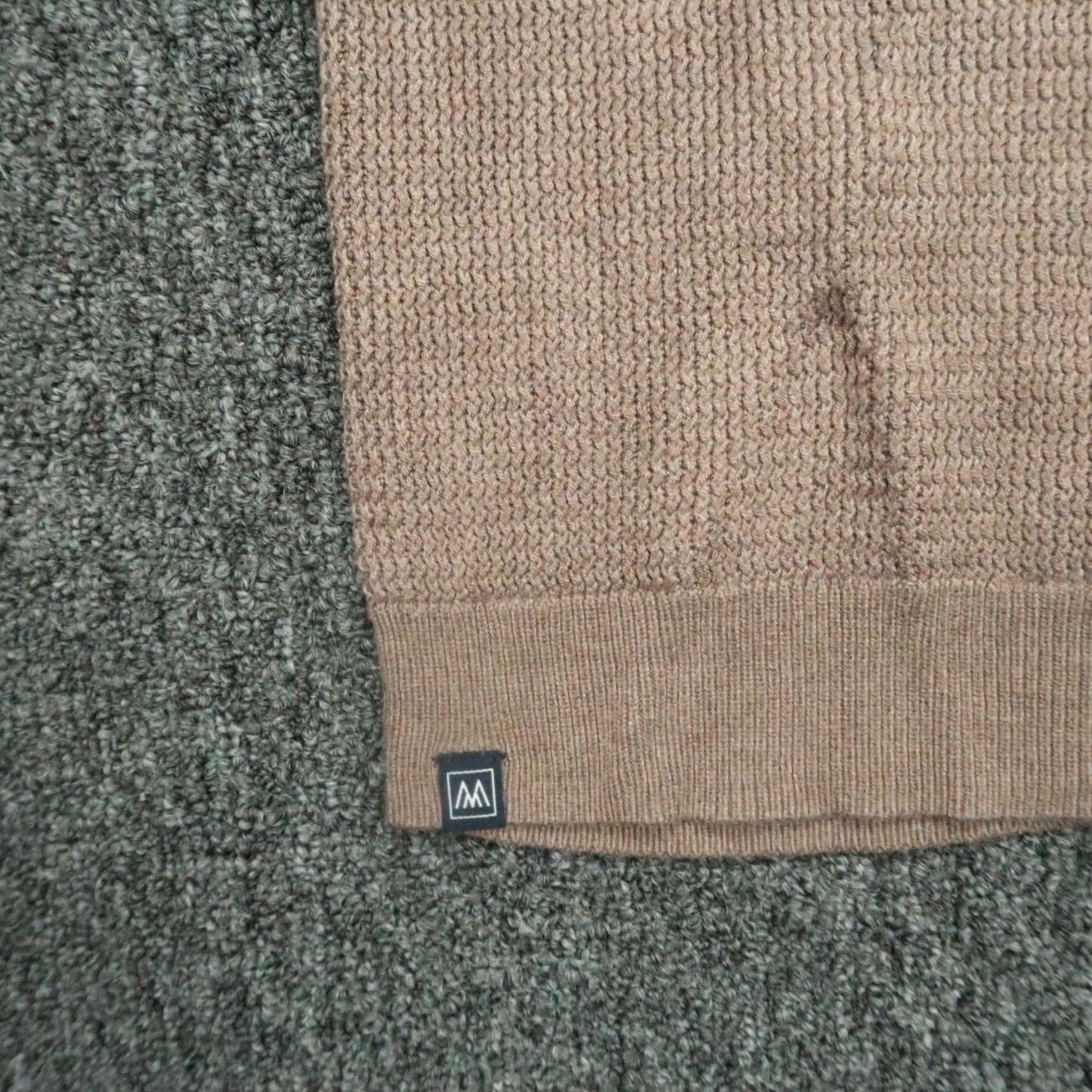 Mizzen+Main Mizzen Main Hoodie Mens Small Brown Cassady Knit Hooded Sweater Pullover Henley Shirt -Arranged for search visibility- Size US S / EU 44-46 / 1 - 4 Thumbnail