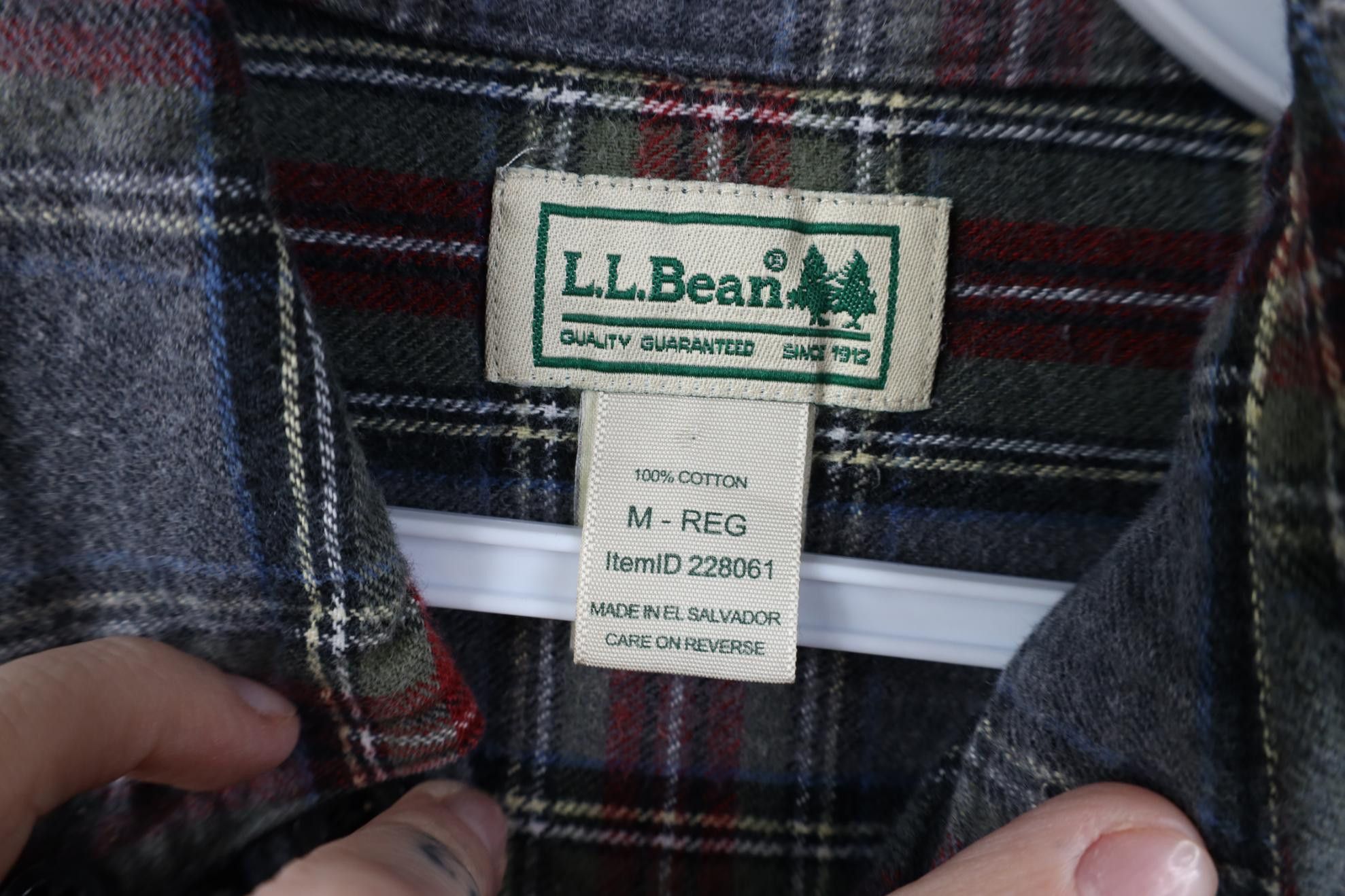 L.L. Bean Vintage 90s LL Bean Flannel Collared Button Down Shirt Plaid Size US M / EU 48-50 / 2 - 6 Thumbnail