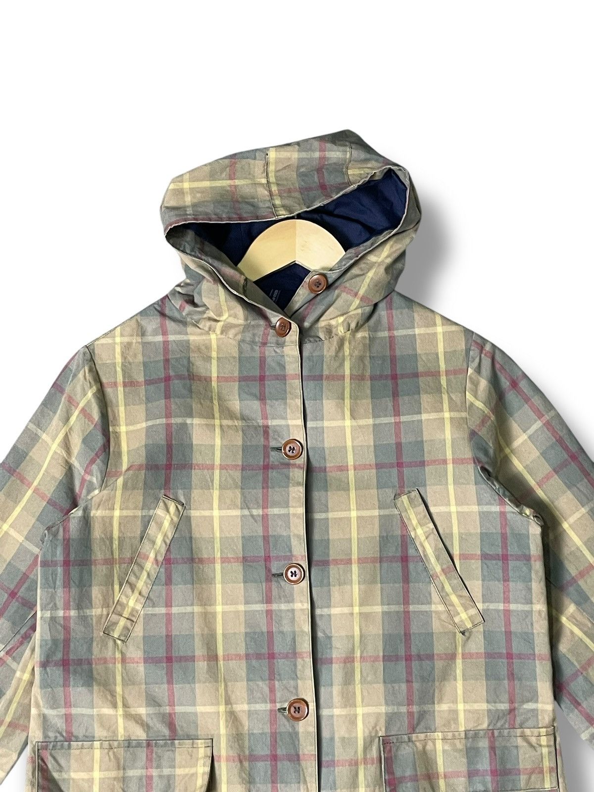 Designer × Japanese Brand × Vintage J.D.R x Japanese Brand Checked Hooded Jacket (42) Size US XS / EU 42 / 0 - 3 Thumbnail