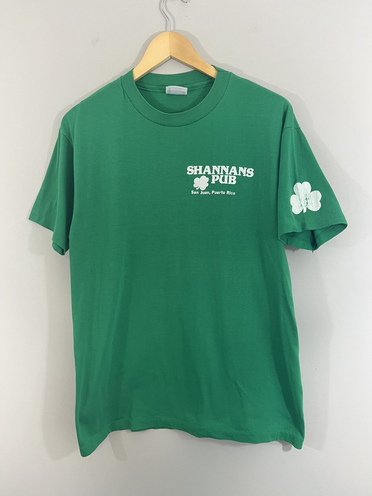 Vintage Single Stitch Vintage Puerto Rico Irish Faded Tee Size US L / EU 52-54 / 3 - 2 Thumbnail
