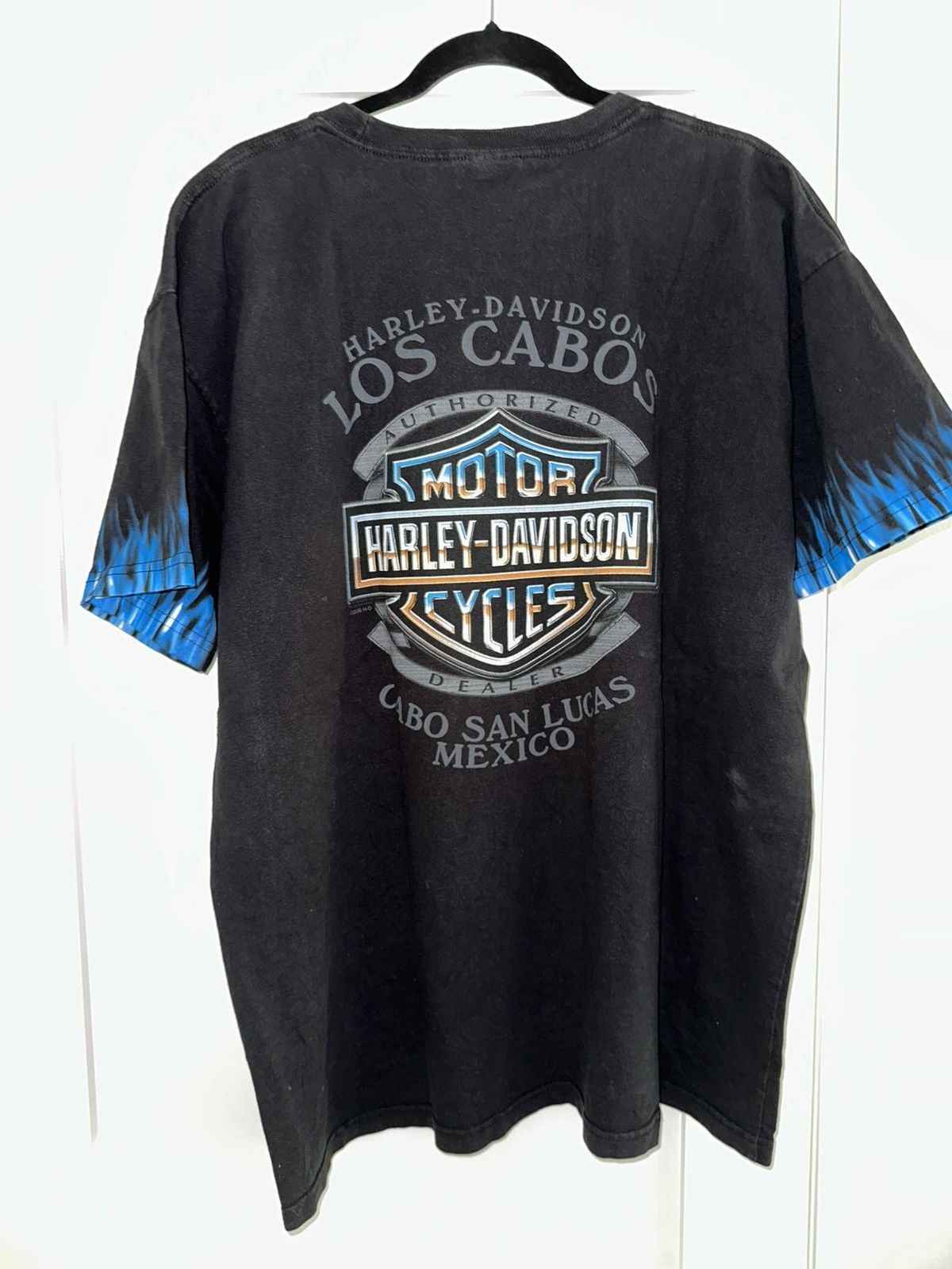 Harley Davidson Vintage Harley Chrome & Fire tee sz XL Size US XL / EU 56 / 4 - 4 Thumbnail