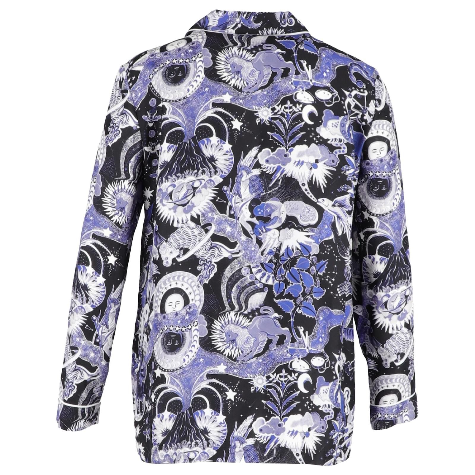 Dior o1y0825 Patterned Shirt in Multicolor Size XS / US 0-2 / IT 36-38 - 3 Thumbnail