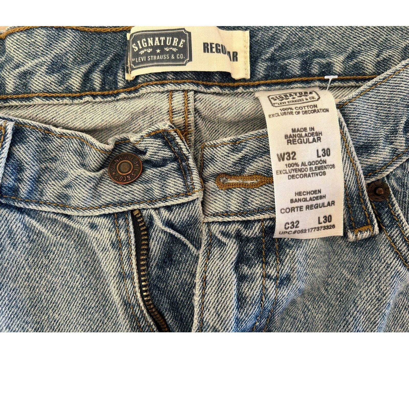 Levi's Signature Levi Strauss Light Acid Wash Jeans 32x30 Size US 32 / EU 48 - 7 Thumbnail