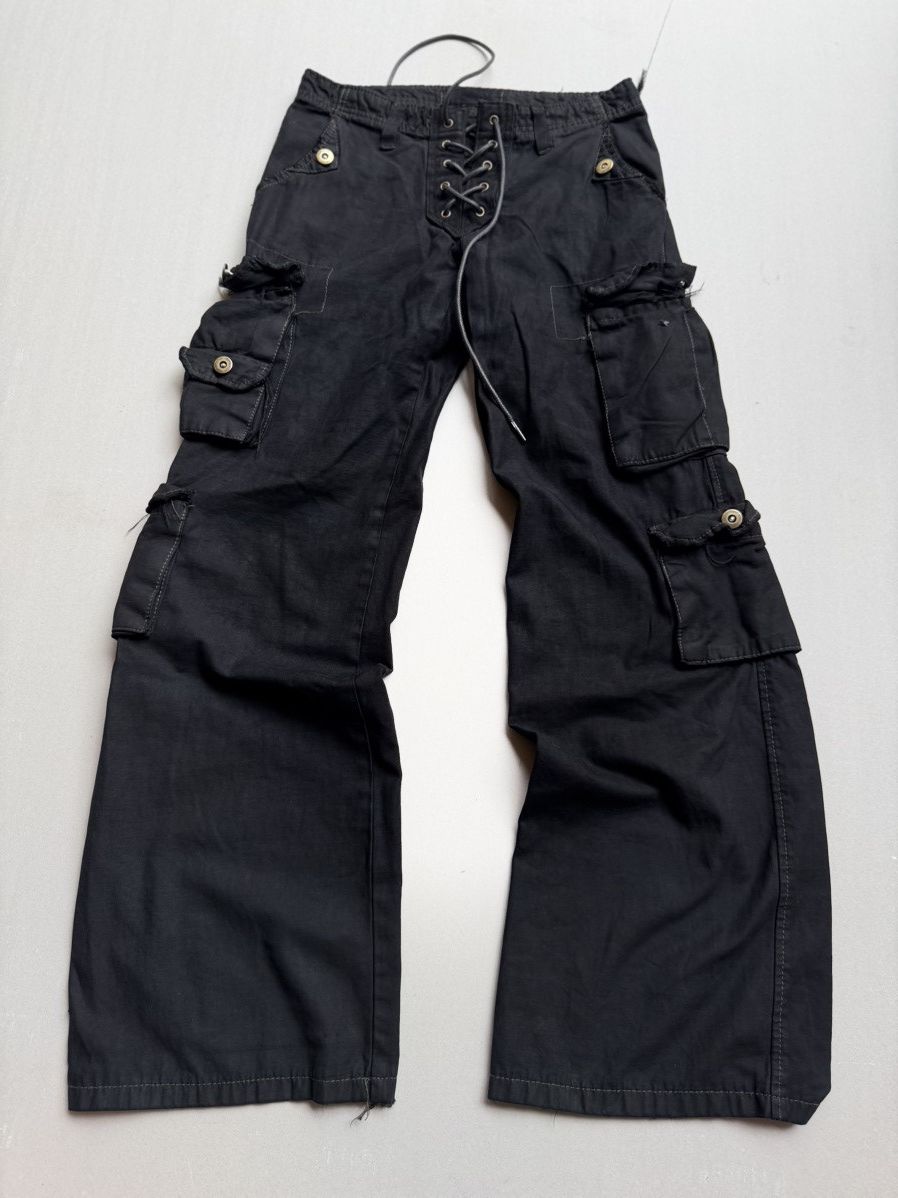 Japanese Brand VG lace up flare cargo pants Size US 26 / EU 42 - 1 Thumbnail