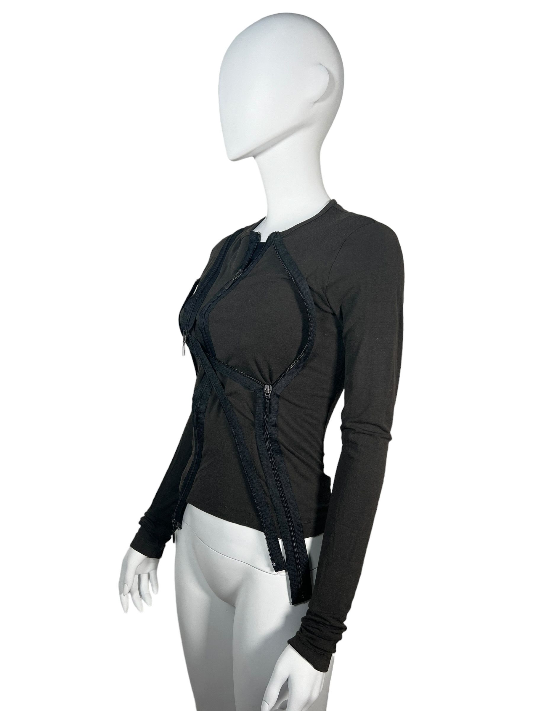 plein sud Plein Sud by Fayçal Amor 2003 Bondage 4 Zip Top Size S / US 4 / IT 40 - 2 Thumbnail