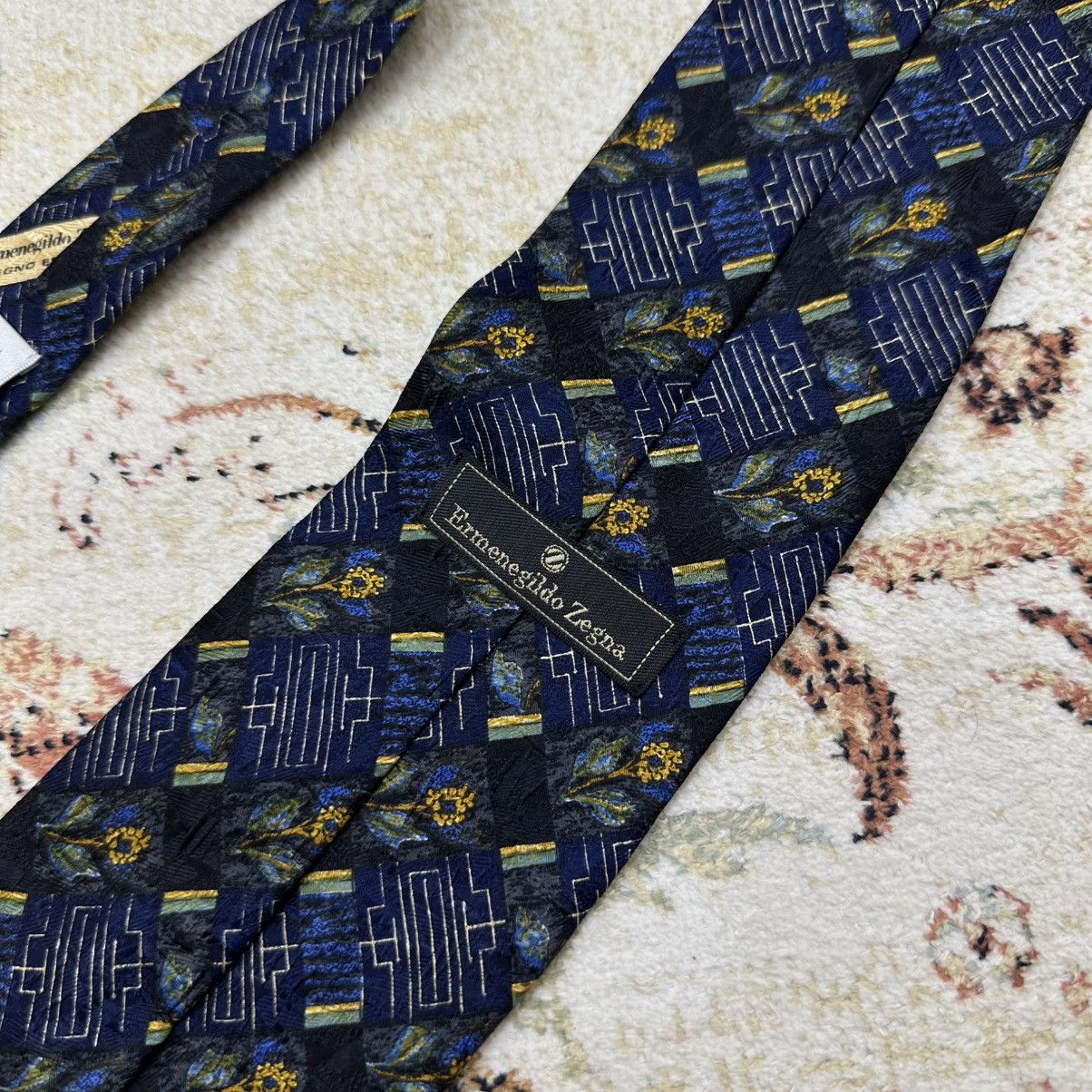 Ermenegildo Zegna Vintage Ermenegildo Zegna Tie Silk Y2K 90s USA Size ONE SIZE - 5 Thumbnail