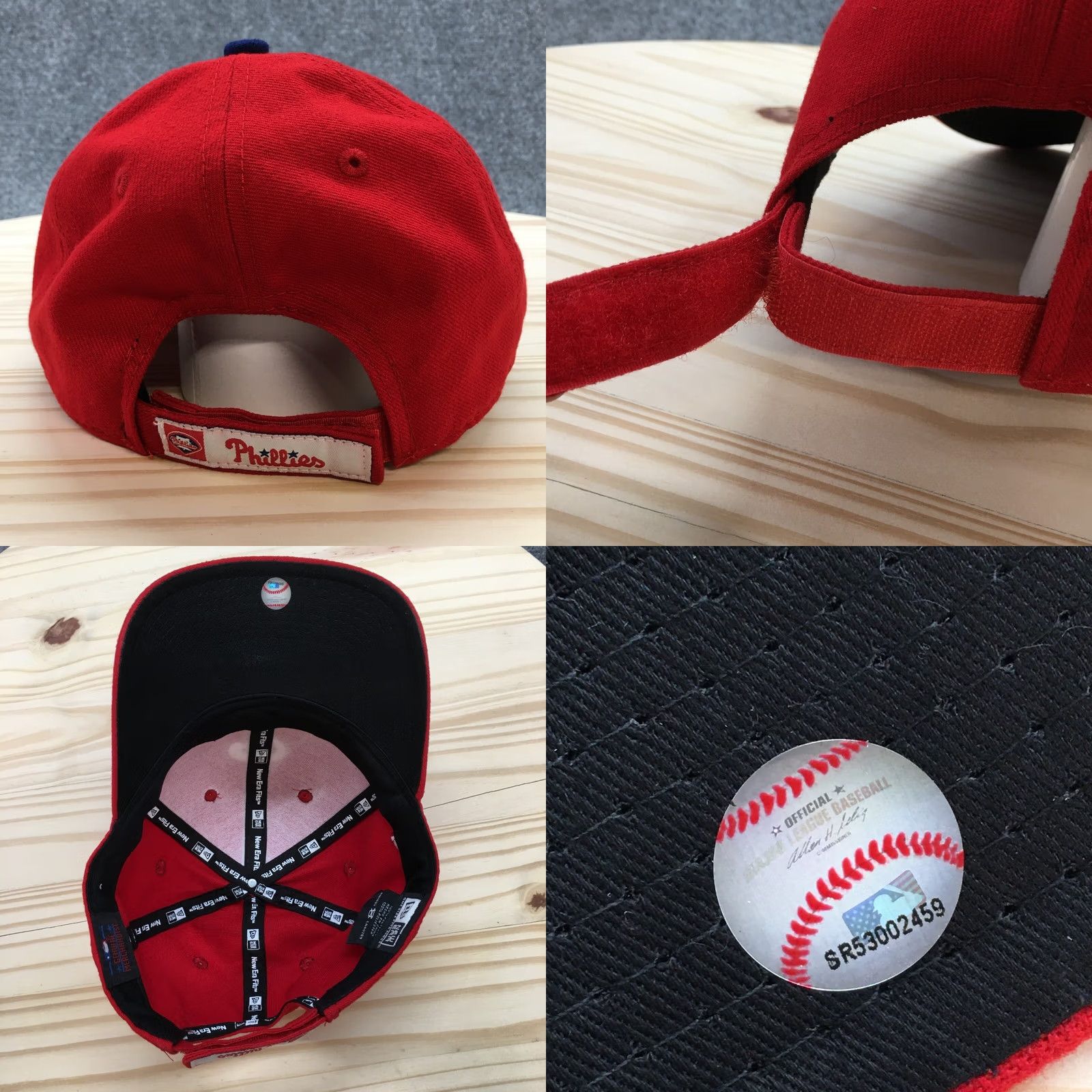 New Era Philadelphia Phillies Baseball Cap New Era Mens Red One Size Embroidered Logo Size ONE SIZE - 8 Thumbnail