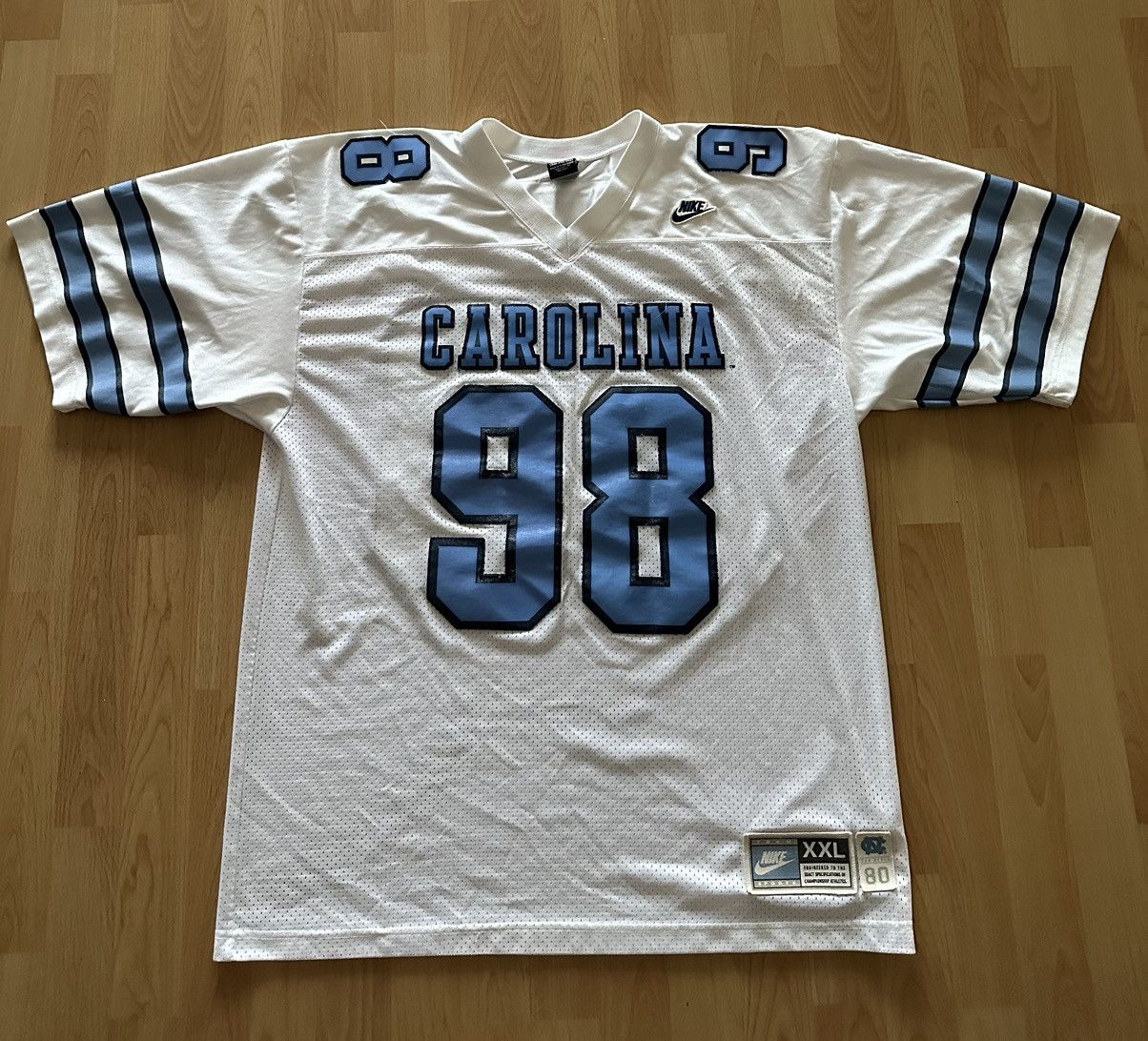 Image of NCAA x Nike VTG 90’S Nike Lawrence Taylor Unc Tar Heels Football Jersey in White, Men's (Size 2XL)