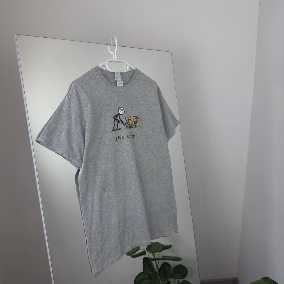 Vintage Life Is Crap Vintage T-shirt Crazy Style Humor Y2K Size US M / EU 48-50 / 2 - 2 Thumbnail