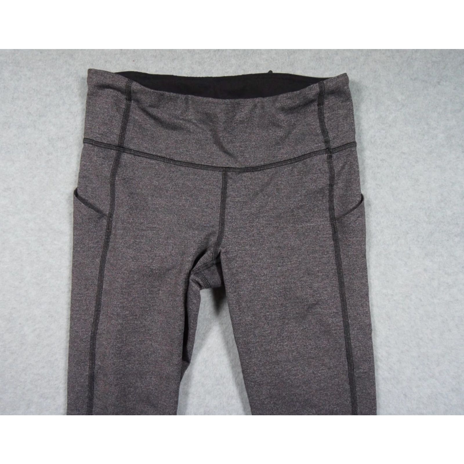 Lululemon Lululemon Leggings Womens 4 Gray Cropped Pace Rival Yoga Gym Activewear Size 27" / US 4 / IT 40 - 2 Thumbnail