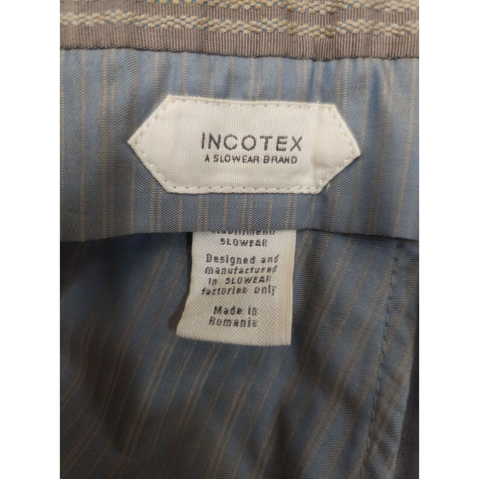 Incotex Incotex Grey Marl Men’s Super 130s Standard Fit Trousers Size US 38 / EU 54 - 9 Thumbnail