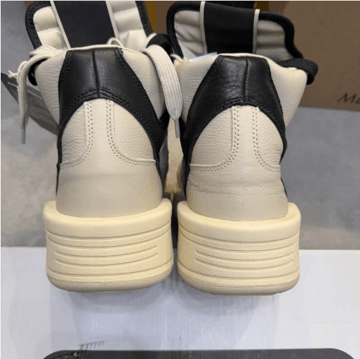 Rick Owens Rick Owens mid-top sneakers black and white Size US 10 / EU 43 - 3 Thumbnail