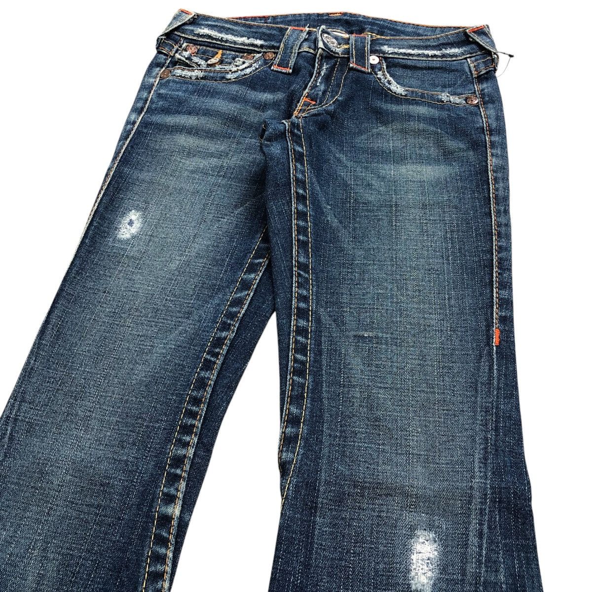If Six Was Nine × Japanese Brand × True Religion Vintage True Relligion Distressed BootCut Flared Jeans LGB Size US 26 / EU 42 - 3 Thumbnail